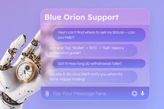 Skilled assistance and crypto customer support provided through Blue Orion